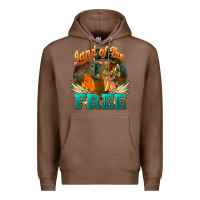 Chestnut land of the free Premium Hoodie - NancyCooperArtShop