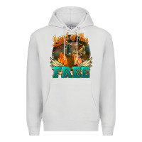 Dove Grey land of the free Premium Hoodie - NancyCooperArtShop