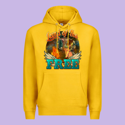 Land Of The Free Premium Hoodie Designed By Nancycooperartshop