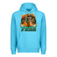 Ocean Blue land of the free Premium Hoodie - NancyCooperArtShop