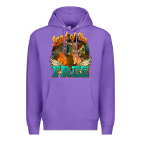 Purple land of the free Premium Hoodie - NancyCooperArtShop