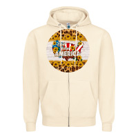Sandshell god bless america round coaster Zipper Hoodie - HRA Design Shop