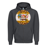 Smoke god bless america round coaster Zipper Hoodie - HRA Design Shop