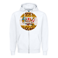 White god bless america round coaster Zipper Hoodie - HRA Design Shop