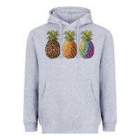 Heather Grey pineapples leopard tie dye summer Heavyweight Hoodie - Artiststas