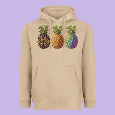 Pineapples Leopard Tie Dye Summer Heavyweight Hoodie Designed By Artiststas