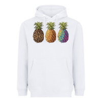 White pineapples leopard tie dye summer Heavyweight Hoodie - Artiststas