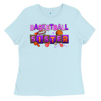 Baby Blue basketball sıster Ladies Tee - AdoDesignShop