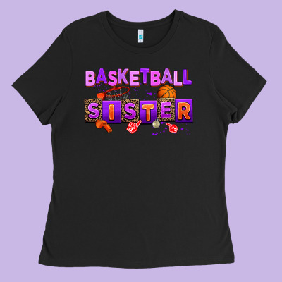 Basketball Sıster Ladies Tee Designed By Adodesignshop