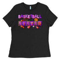 Black basketball sıster Ladies Tee - AdoDesignShop