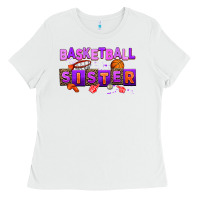 White basketball sıster Ladies Tee - AdoDesignShop