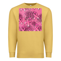 Antique Gold breast cancer seamless pattern Premium Sweatshirt - Jasminsmagicworld