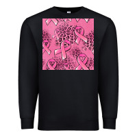 Black breast cancer seamless pattern Premium Sweatshirt - Jasminsmagicworld