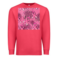 Cardinal breast cancer seamless pattern Premium Sweatshirt - Jasminsmagicworld