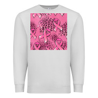 Dove Grey breast cancer seamless pattern Premium Sweatshirt - Jasminsmagicworld