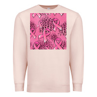 Pale Pink breast cancer seamless pattern Premium Sweatshirt - Jasminsmagicworld