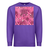 Purple breast cancer seamless pattern Premium Sweatshirt - Jasminsmagicworld