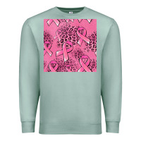 Seafoam breast cancer seamless pattern Premium Sweatshirt - Jasminsmagicworld