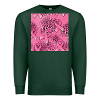 Sports Green breast cancer seamless pattern Premium Sweatshirt - Jasminsmagicworld