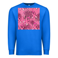 True Royal breast cancer seamless pattern Premium Sweatshirt - Jasminsmagicworld