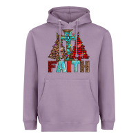 Lavender cross and christmas trees Heavyweight Hoodie - AdoDesignShop