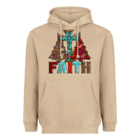 Mushroom cross and christmas trees Heavyweight Hoodie - AdoDesignShop