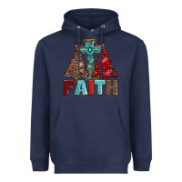 Navy cross and christmas trees Heavyweight Hoodie - AdoDesignShop