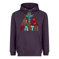 Plum cross and christmas trees Heavyweight Hoodie - AdoDesignShop