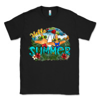 Black hello summer Classic Tee - SublimationCraftShop