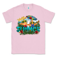 Bubblegum Pink hello summer Classic Tee - SublimationCraftShop