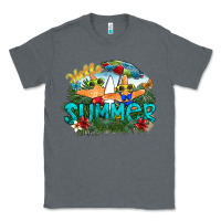Charcoal Heather hello summer Classic Tee - SublimationCraftShop
