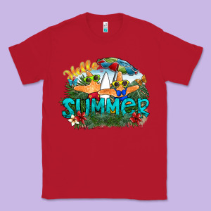 Hello Summer Classic Tee Designed By Sublimationcraftshop