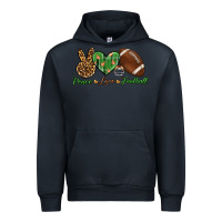 Navy peace love football Urban Hoodie - BundleAndBundleShop