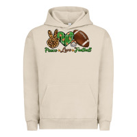Peace Love Football Urban Hoodie | Teevron