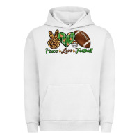 Pigment Lunar Rock peace love football Urban Hoodie - BundleAndBundleShop