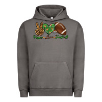 Pigment Tornado peace love football Urban Hoodie - BundleAndBundleShop