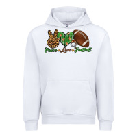 White peace love football Urban Hoodie - BundleAndBundleShop