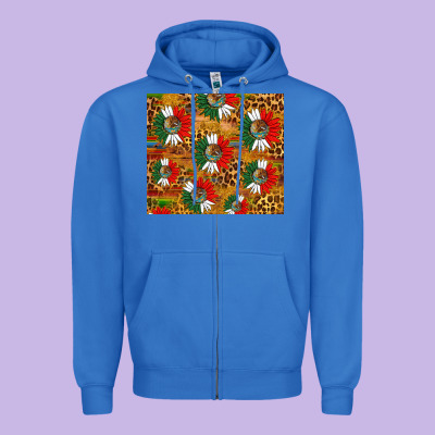 Mexico Sunflower Tumbler Zipper Hoodie Designed By Hra Design Shop