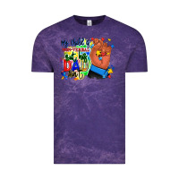 Cloud Purple my child is non verbal but his dad aint afro hand Vintage Tee - RanaPortraitStore