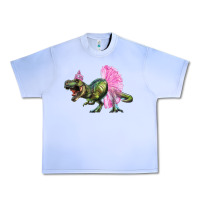 Grape Ice Balerina T-Rex Dinosaur With Tutu Urban Heavy Tee - RanaPortraitStore