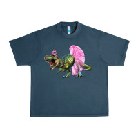 Balerina T-rex Dinosaur With Tutu Urban Heavy Tee | Teevron