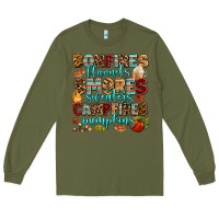 Army Green bonfires flannels smores Long Sleeve Tee - AdoDesignShop