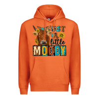 Carrot just a little moody with cow Premium Hoodie - NancyCooperArtShop