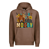 Chestnut just a little moody with cow Premium Hoodie - NancyCooperArtShop