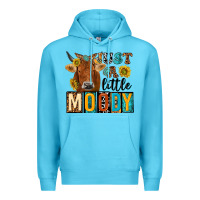 Ocean Blue just a little moody with cow Premium Hoodie - NancyCooperArtShop