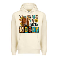 Sandshell just a little moody with cow Premium Hoodie - NancyCooperArtShop