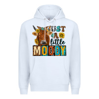 White just a little moody with cow Premium Hoodie - NancyCooperArtShop