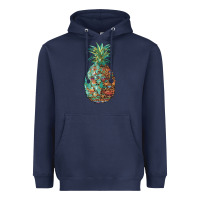 Navy pineapple leopar turquoise serape summer Heavyweight Hoodie - Artiststas