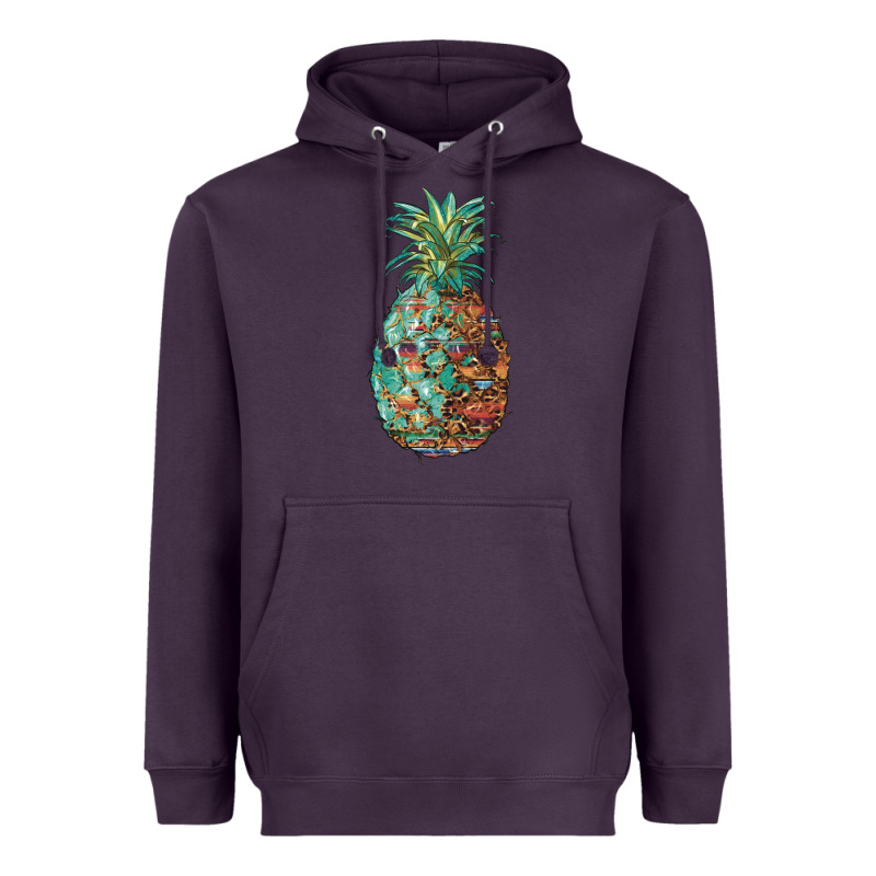 Pineapple Leopar Turquoise Serape Summer Heavyweight Hoodie by Artiststas | Teevron