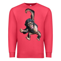 Cardinal baby chimpanzee Premium Sweatshirt - LillyAllenDesigns
